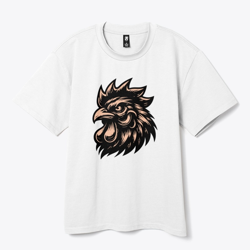 Bold Angry Chicken Illustration