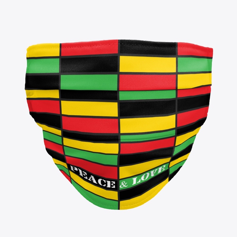Peace & Love Face Cover