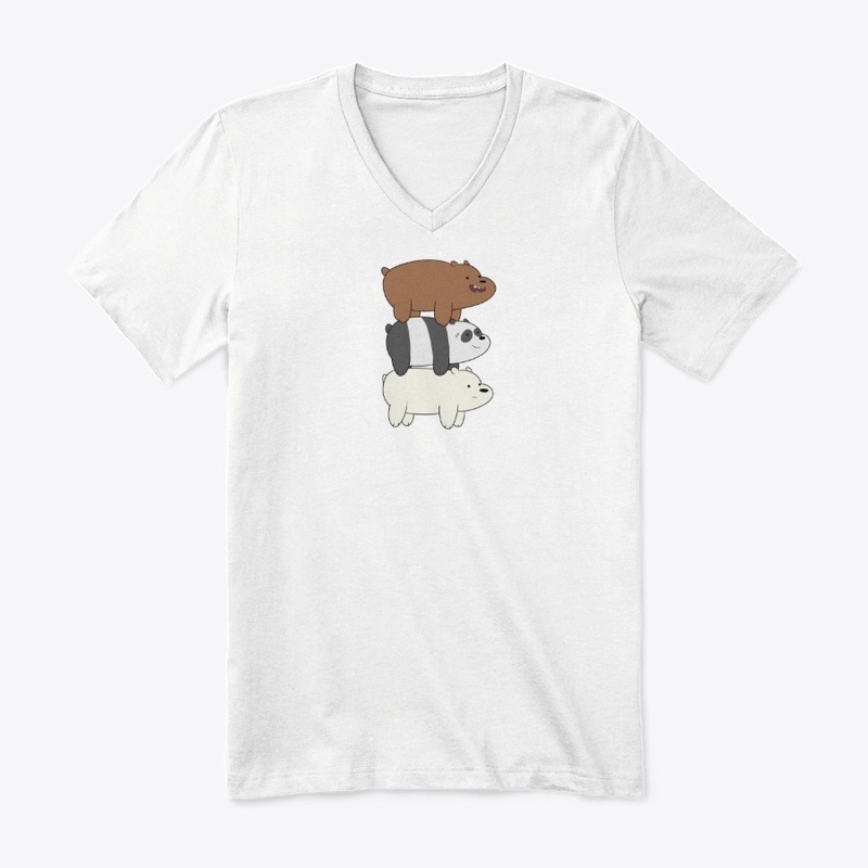 Three bears cute panda grizzly bear