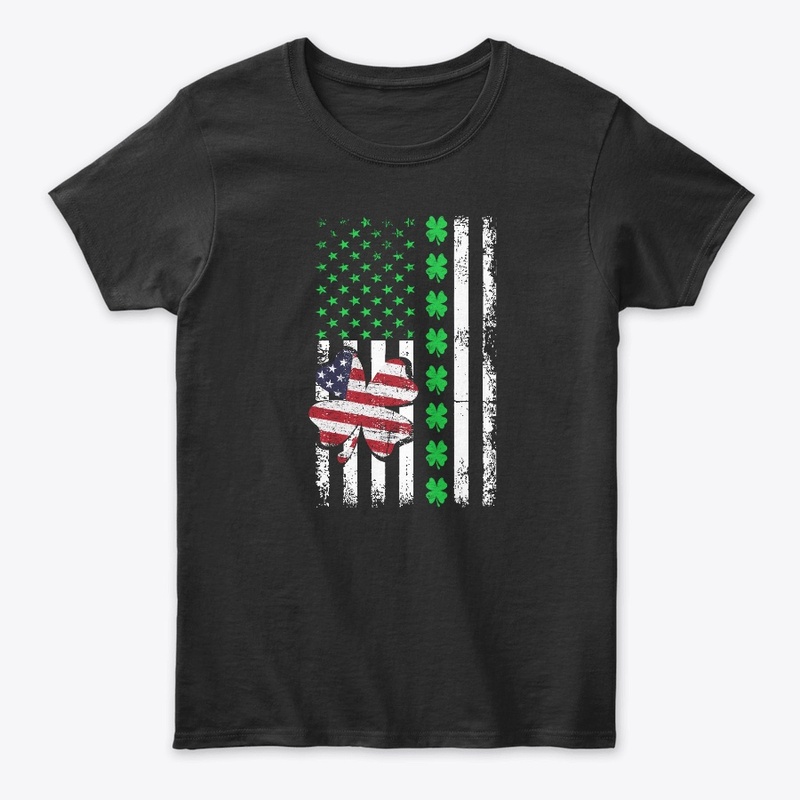 American Flag St Patrick's Day 