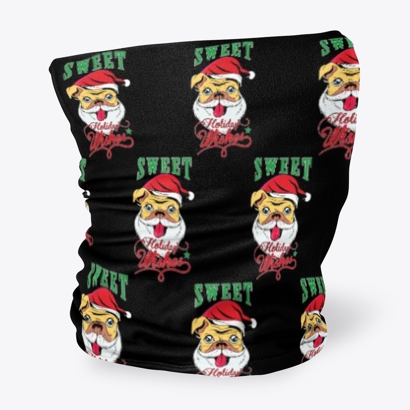 Merry Christmas Pug Sweet Holiday Wishes