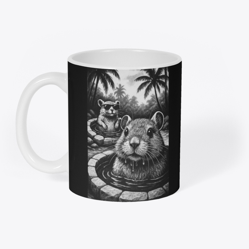 Cute Rat Pool Party Tropical Vibes