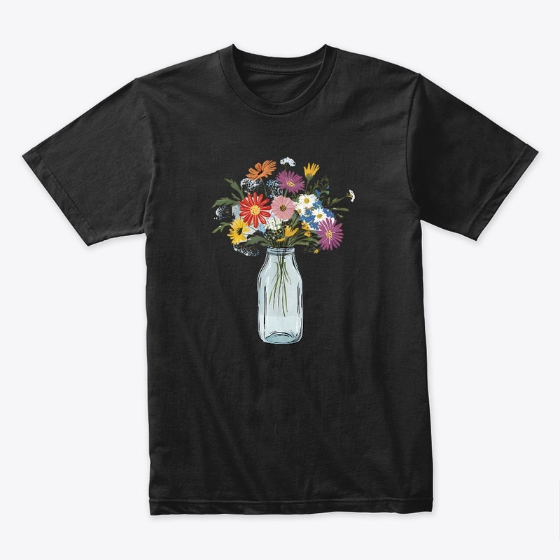 Mason Jar With Flowers