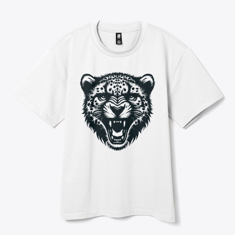 Angry Cheetah Head Design