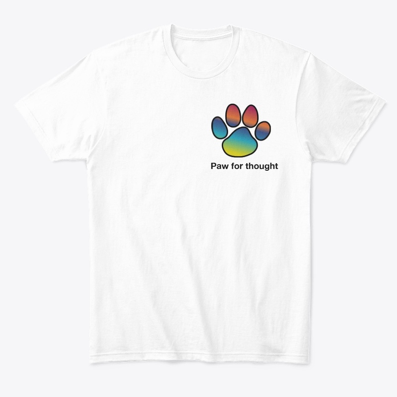 Color Fade Paw Print Tee