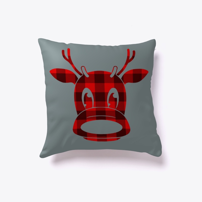CHRISTMAS PLAID MOOSE