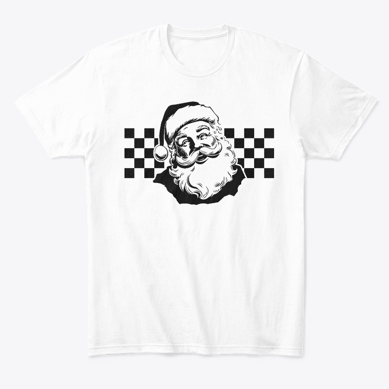 checkered santa ho ho ho 