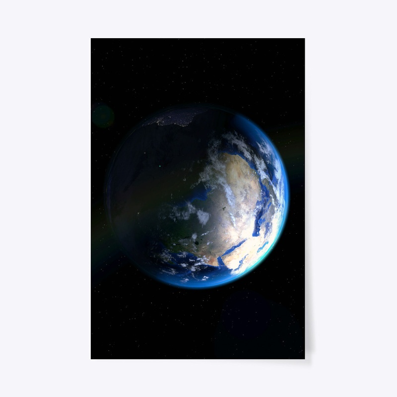 The planet earth and the African 