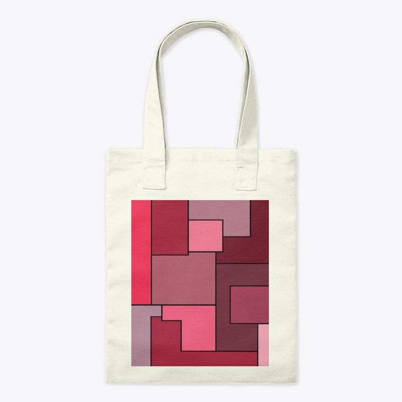 Abstract red block different hues