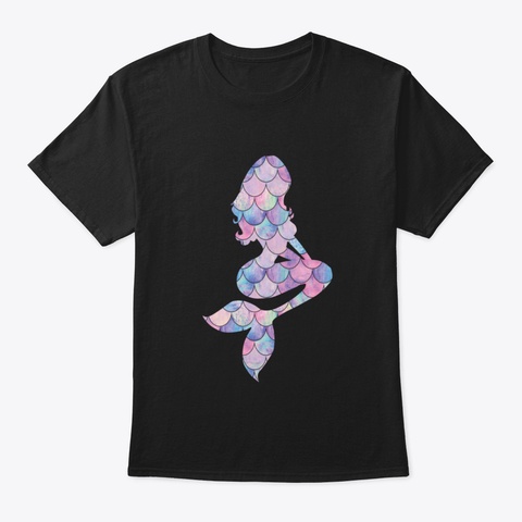 Mermaid Wy5qp Black T-Shirt Front