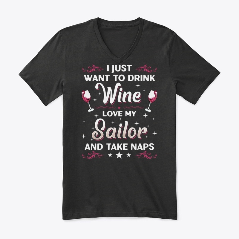 Funny Sailor's Wife And Wine Lover Gift