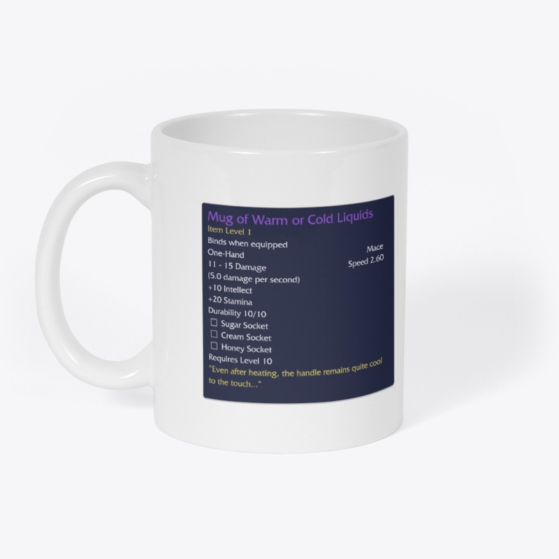 Mug of Warm or Cold Liquids