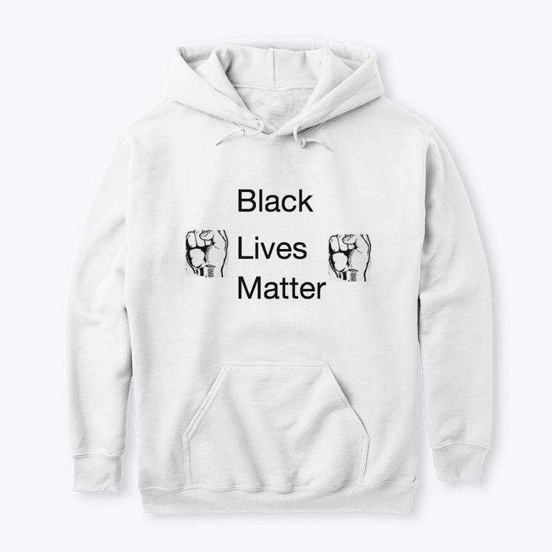  White hoodie Black Lives Matter