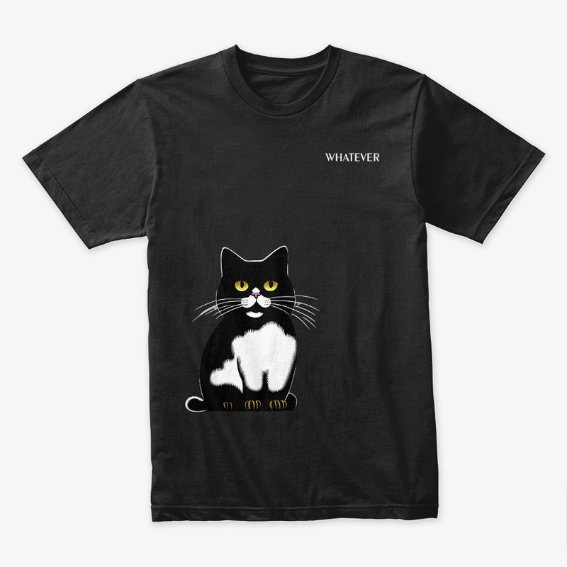 WHATEVER WITH CAT TEES