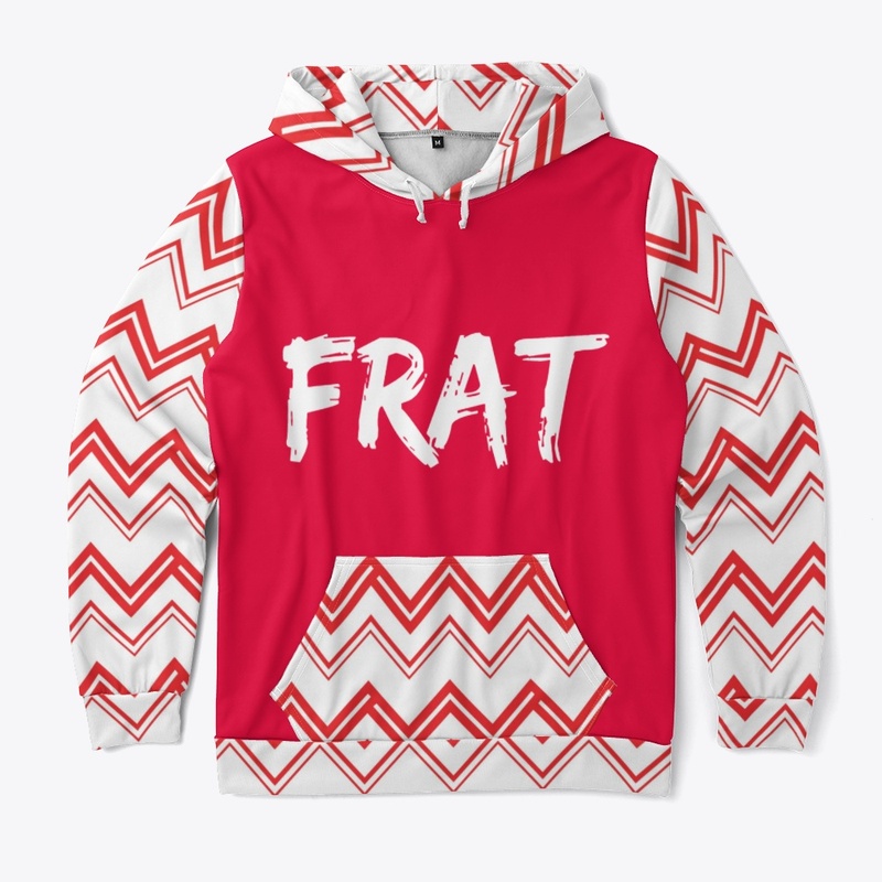 Red and White Zig Zag Lines FRAT 