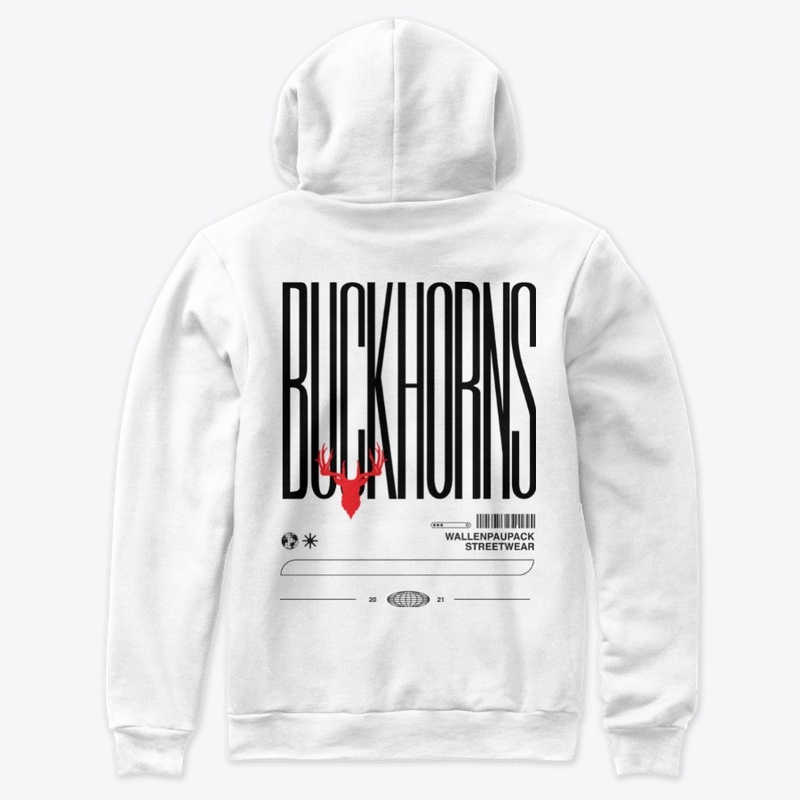 White/Blue Buckhorns Hoodie