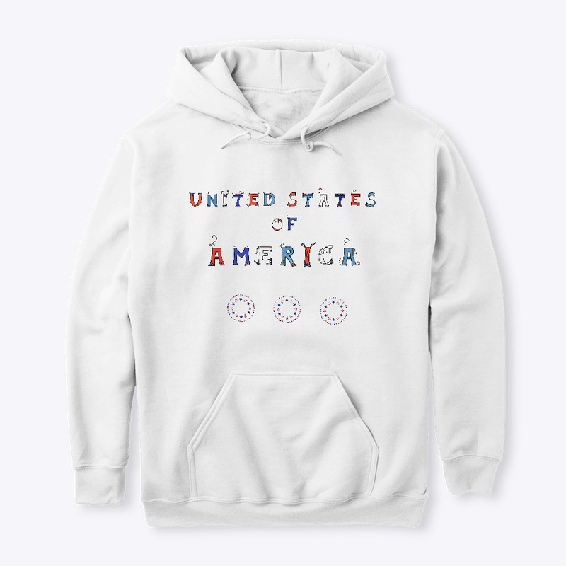 United States of America Word Art
