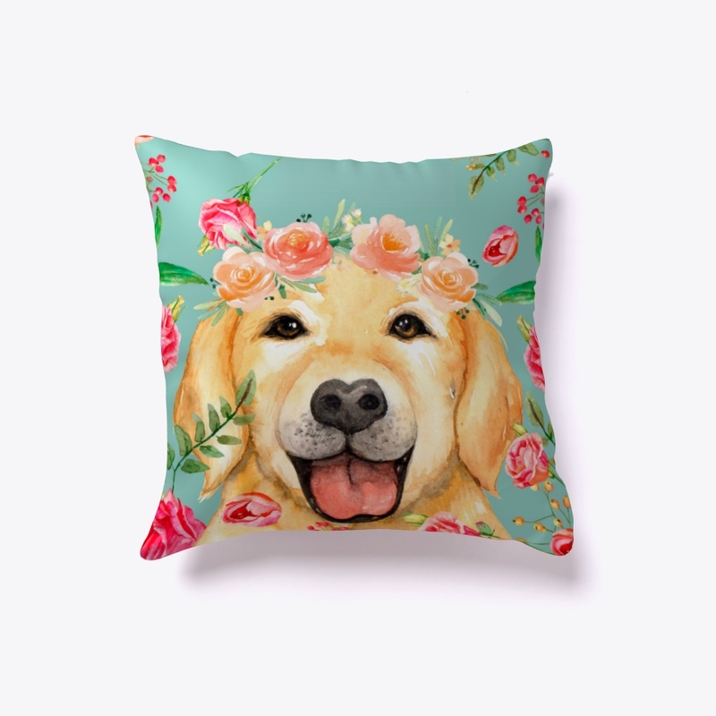 Vintage Golden Retriever Christmas