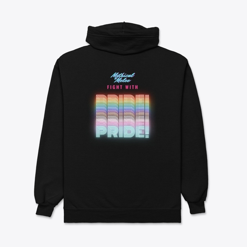 Fight with Pride - Neon Rainbow