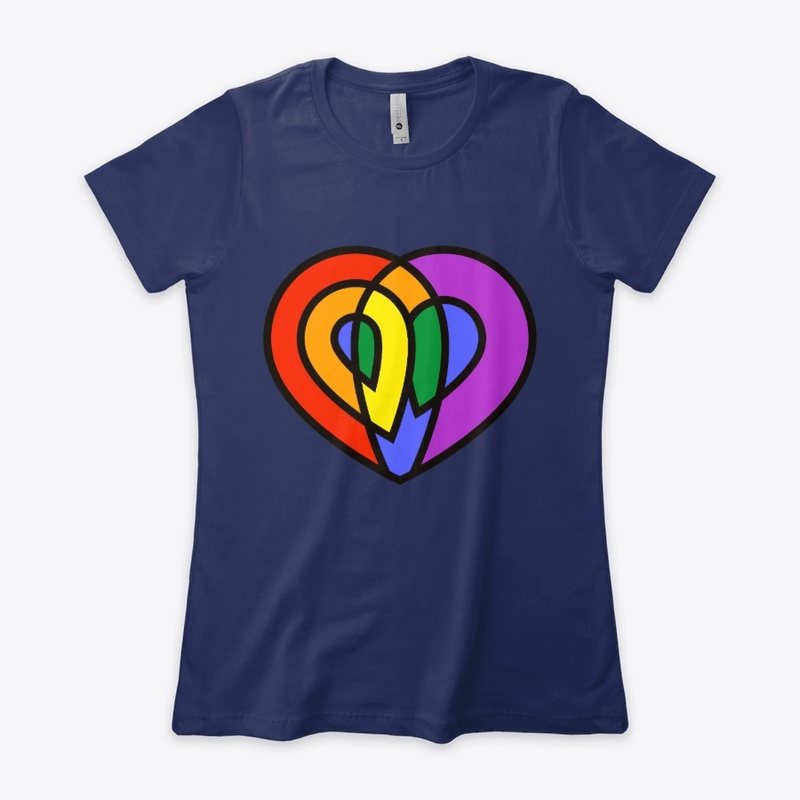 LGBT Love Pride Rainbow Heart