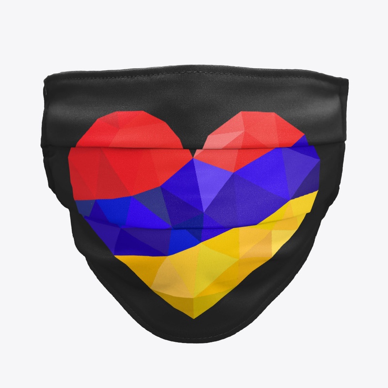 Cute Armenian Flag Graphic Heart Design