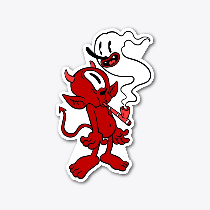 Blowing Smoke - Sticker
