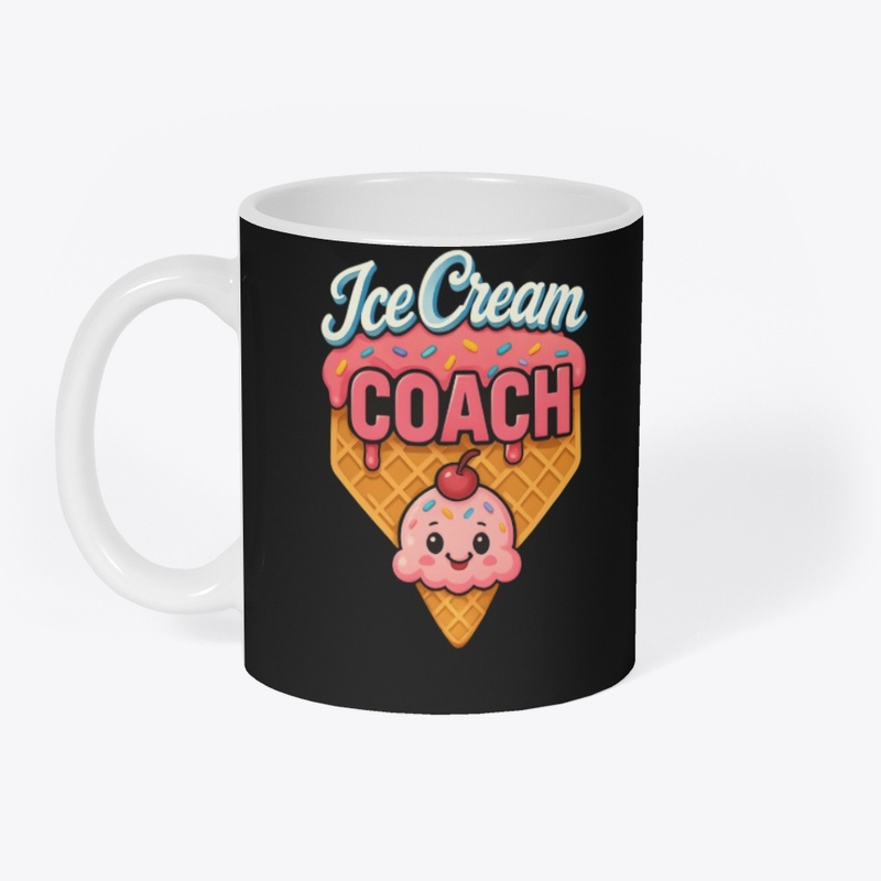 Ice Cream Coach Cute Cartoon Graphic