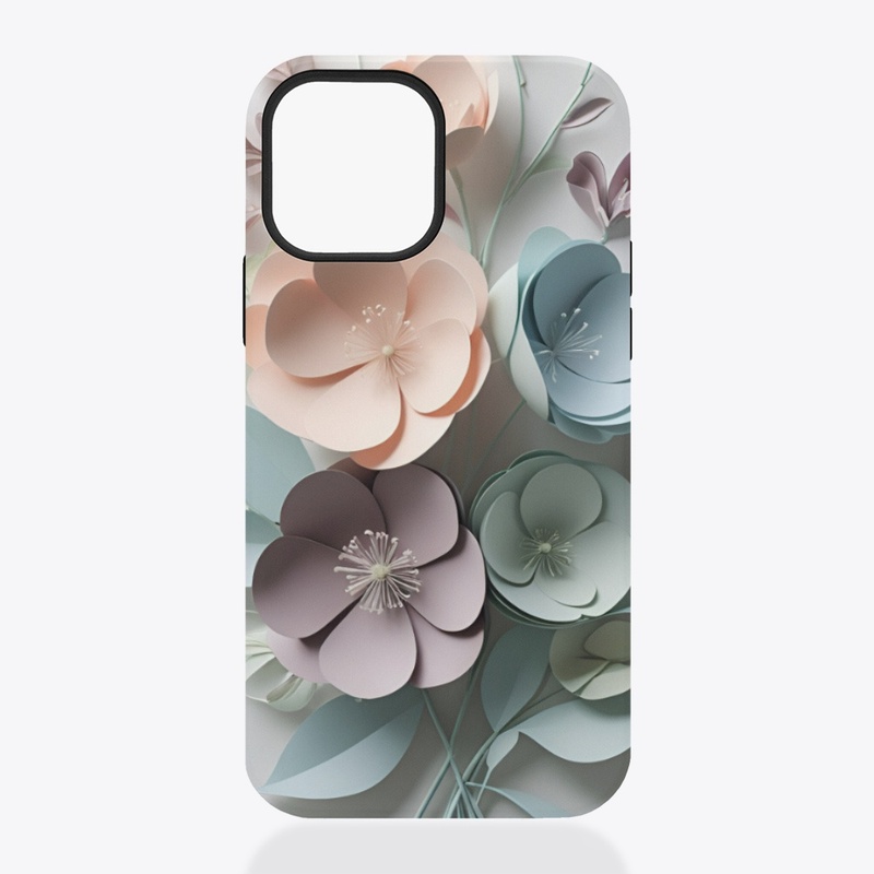 Pastel Paper Flower Phone Case