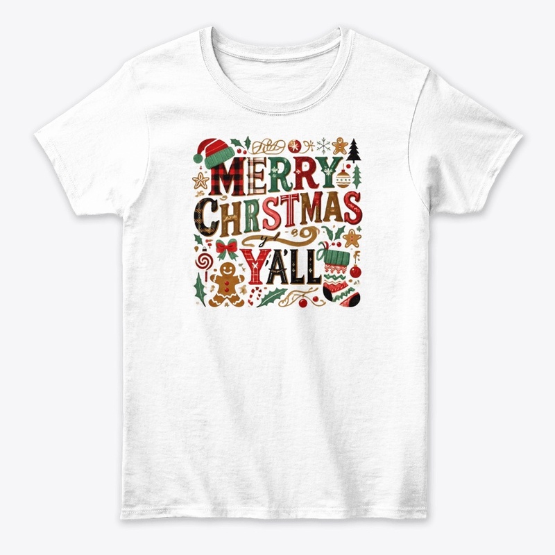 "Merry Christmas Y'all Festive"