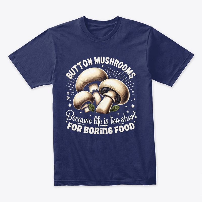 White Mushrooms Tee