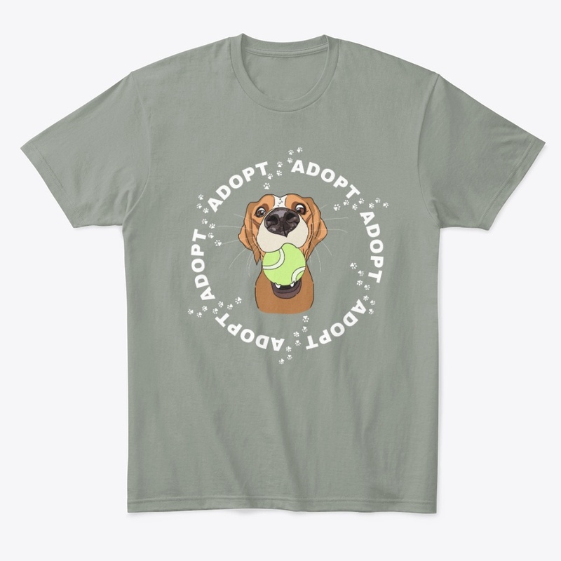 Adopt Dog Tennis Ball-Adopt Don't Shop