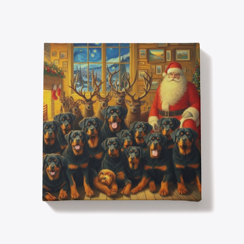 Rottweilers and Santa