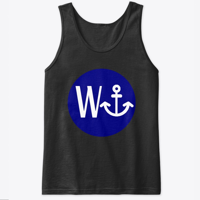 Wanker with Blue Background