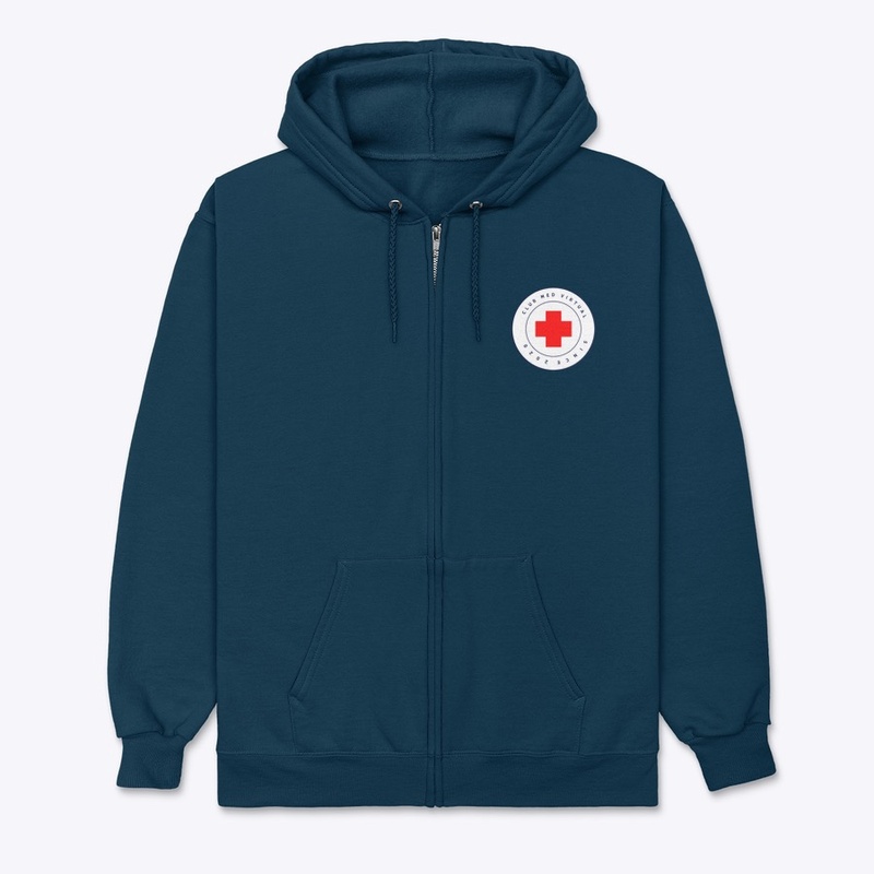 'Club Med Virtual' Zip-Up Hoodie