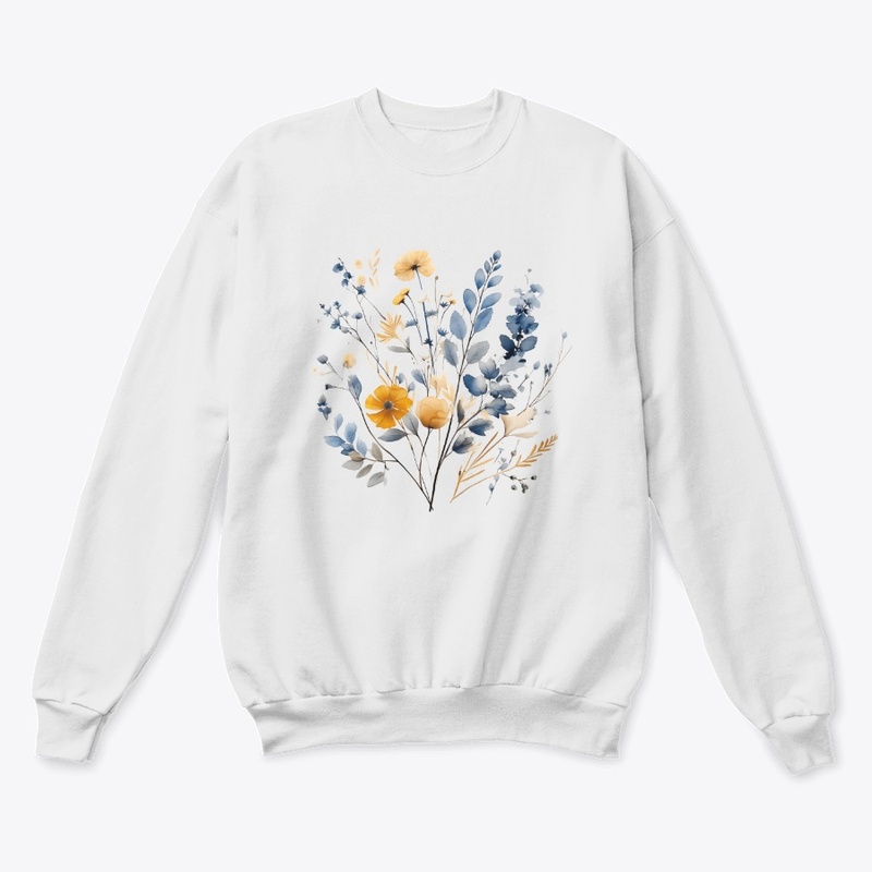 Áo Sweatshirt Hoa Lá Cỏ - Tay dài 