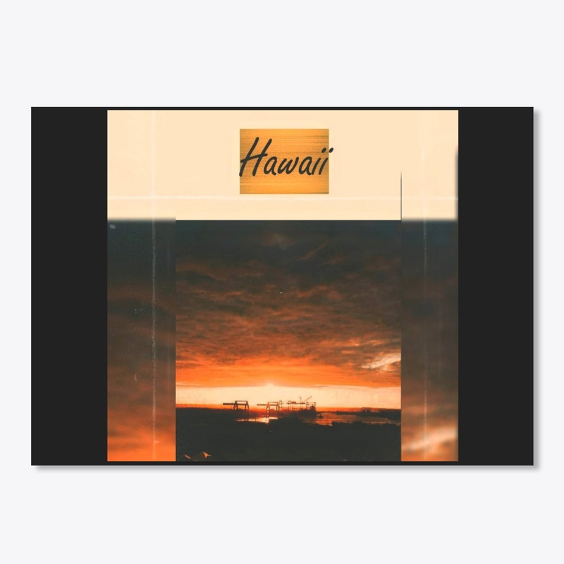 Hawaii Orange Sunset