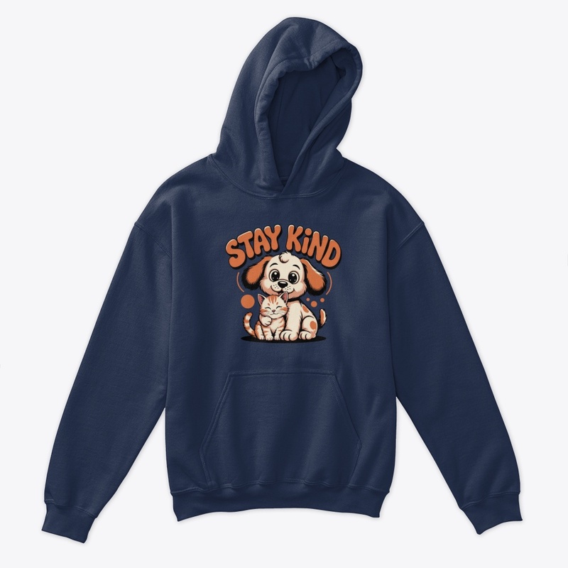Stay Kind Cute Dog Cat Kindness Tee