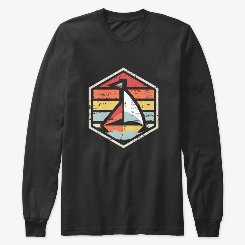 Retro Badge Sailboat