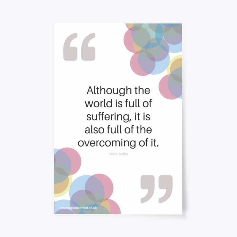 Suffering Quote – Possible Mind Poster