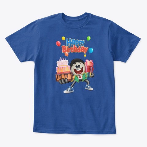 T Shirts | Happy Birthday Deep Royal  T-Shirt Front