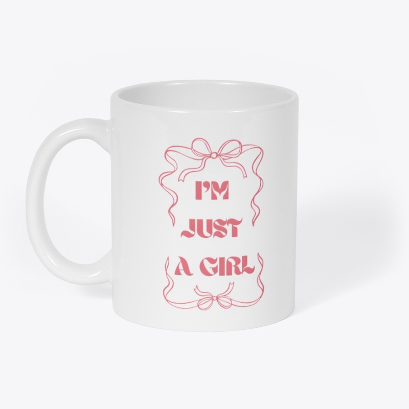 "I’m Just a Girl" – Bow-Themed Apparel