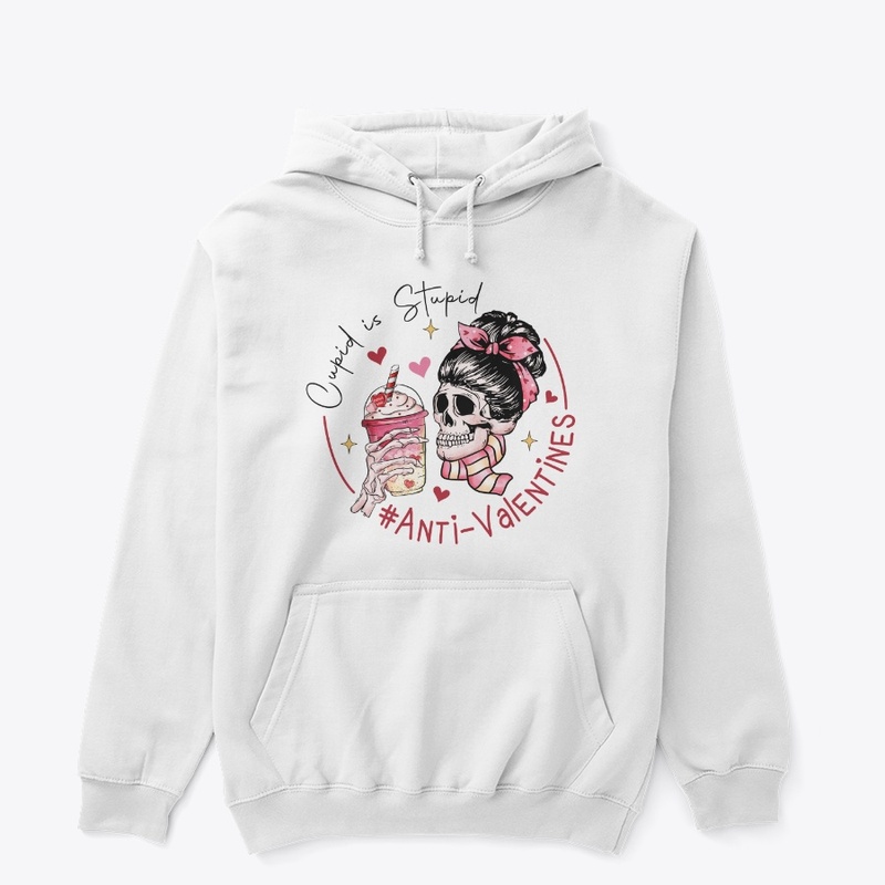  Cupid Is Stupid – Anti-Valentine Skull 