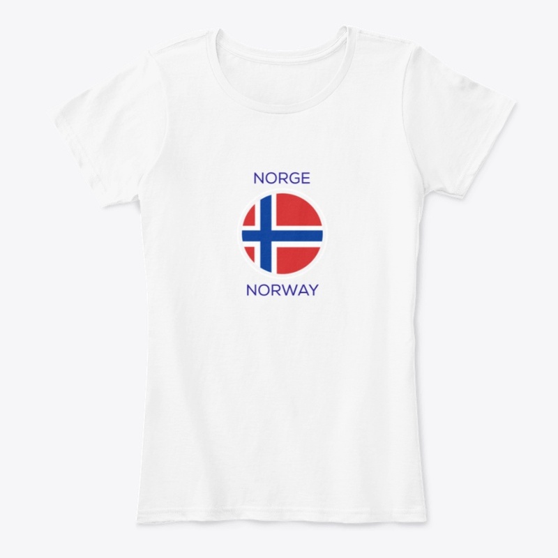 Norway Flag with Norge and English