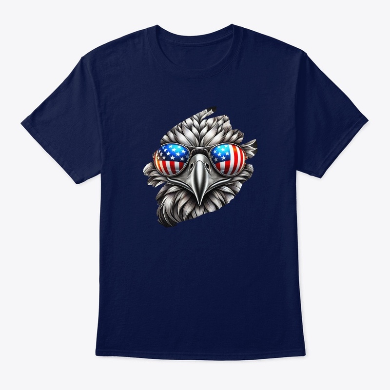 Eagle Art with American Flag Sunglasses