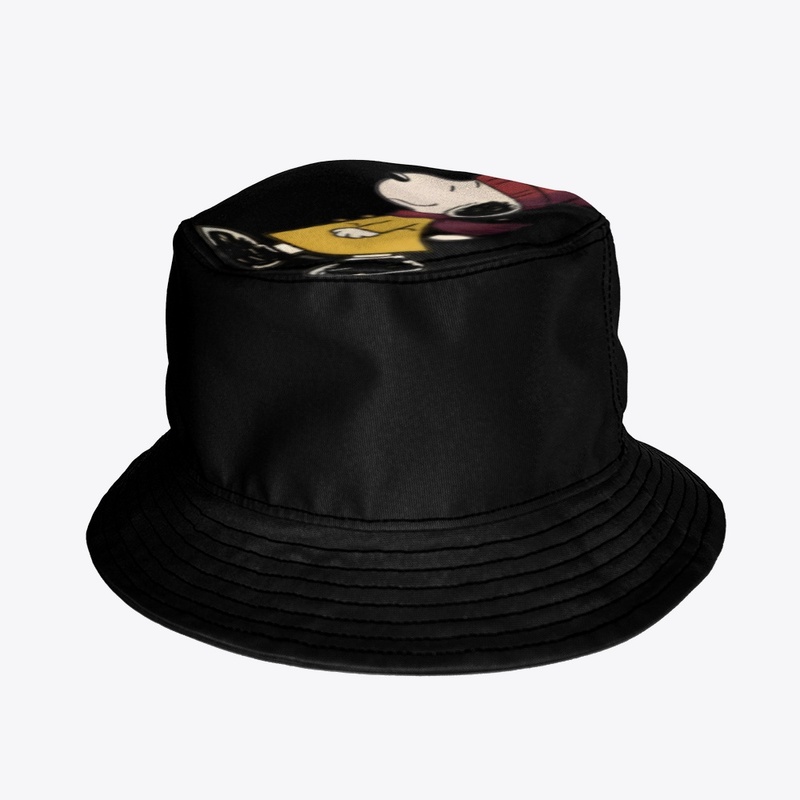 Cute Winter Walking Dog Art