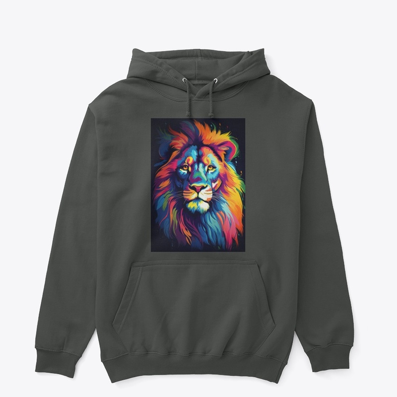 psycodelic lions face