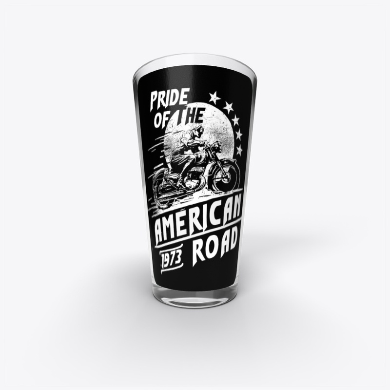 Proud American motorcycle road