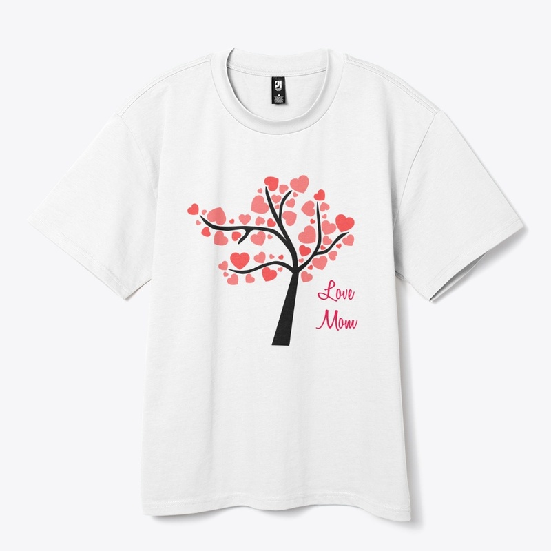 The heart in Tree leaf designed
