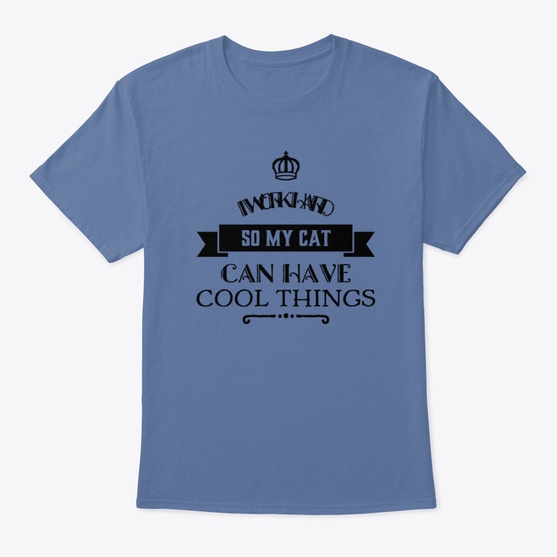 Work hard cat shirt