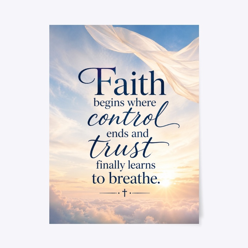 Faith Begins Where Control Ends